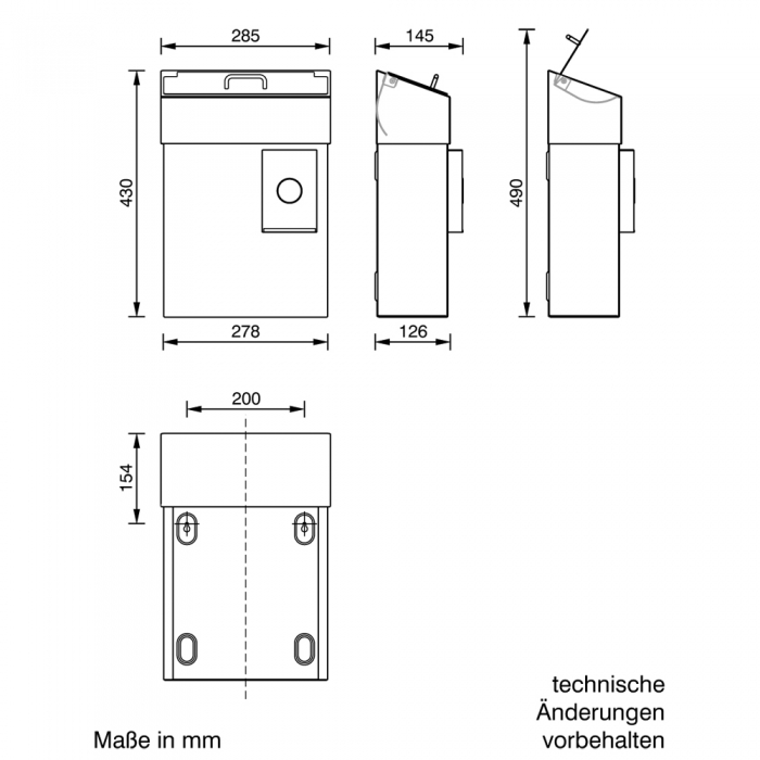 Steel Sanitary Bin 10ltrs CAD