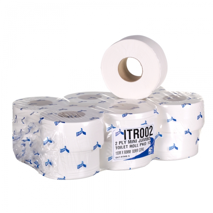 Prestige Luxury Mini Jumbo Toilet Rolls 12 