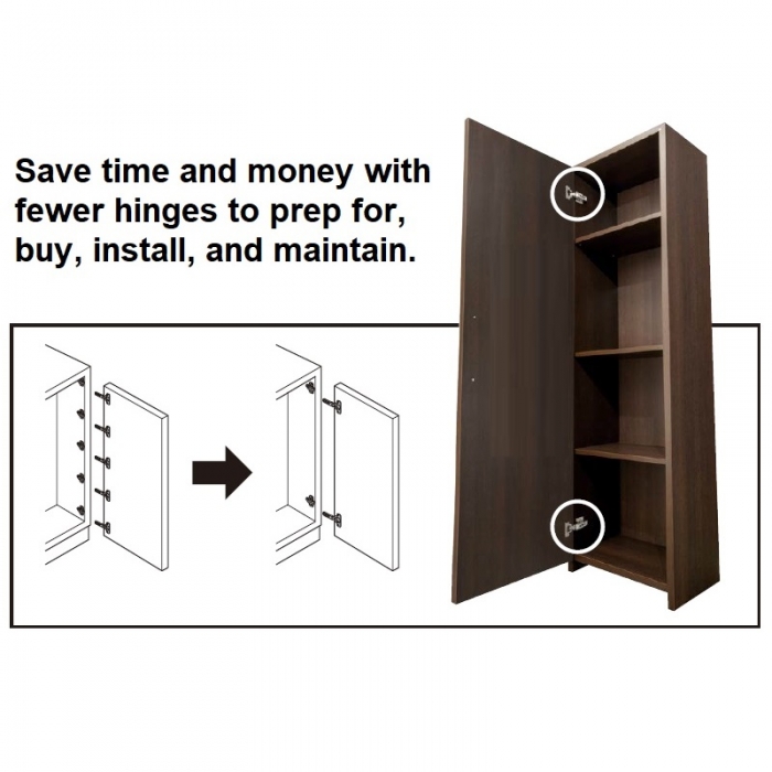 Sugatsune Heavy Duty Concealed Hinge - Nickel