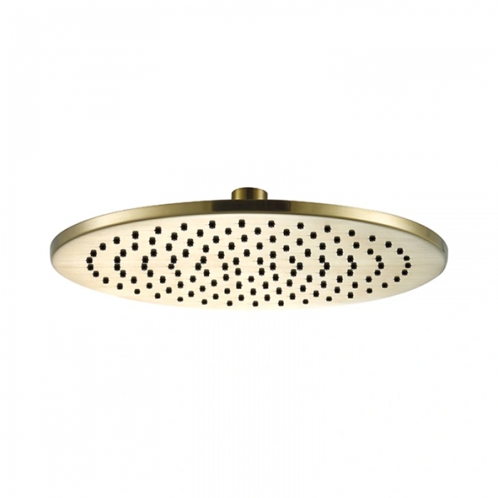 JTP Vos 200mm Brushed Brass Round Shower Head - 23200BBR