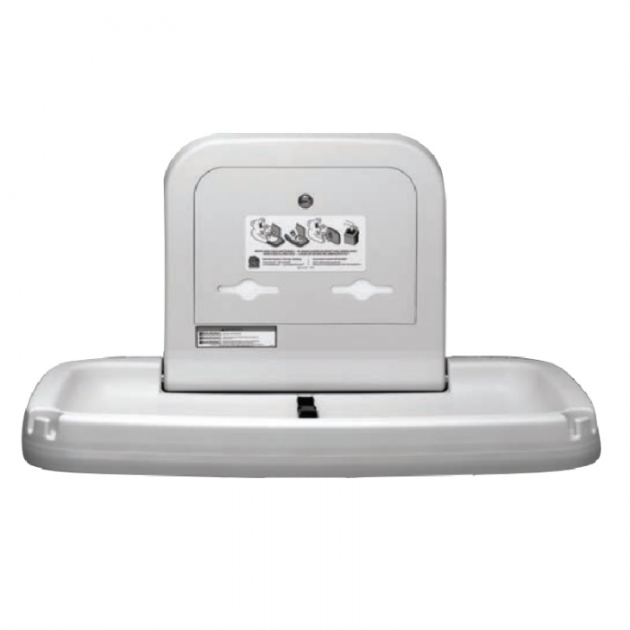 Baby Changing Station Stainless Steel White Granite Fascia
