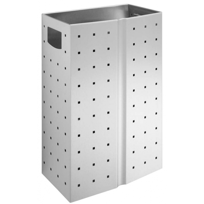 Perforated Waste Bin 24 Litres Chrome Nickel Stainless Steel