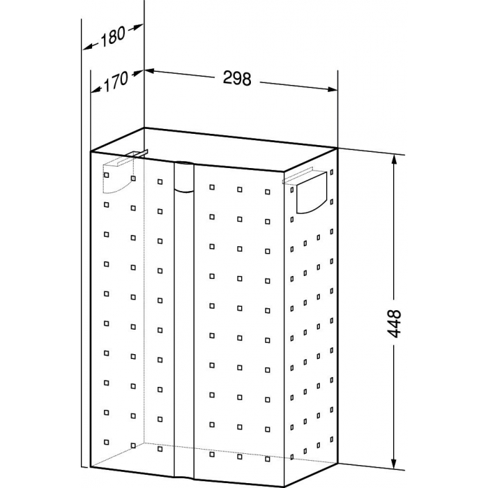 Perforated Waste Bin 24 Litres CAD