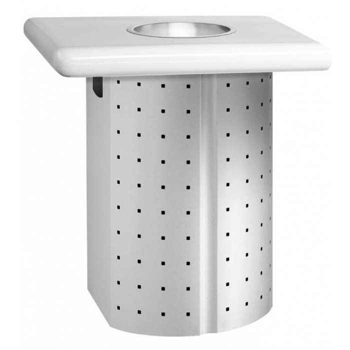 Perforated Waste Bin 35 Litres Chrome Nickel Stainless Steel