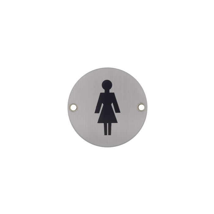 Dolphin Stainless Steel Signage Female