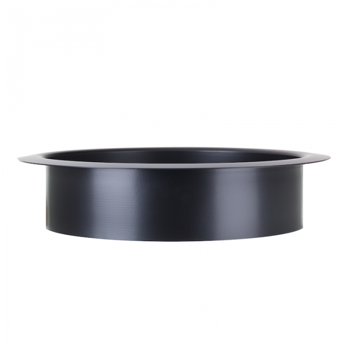 Matt Black Counter Mounted Circular Waste Chute 260mm