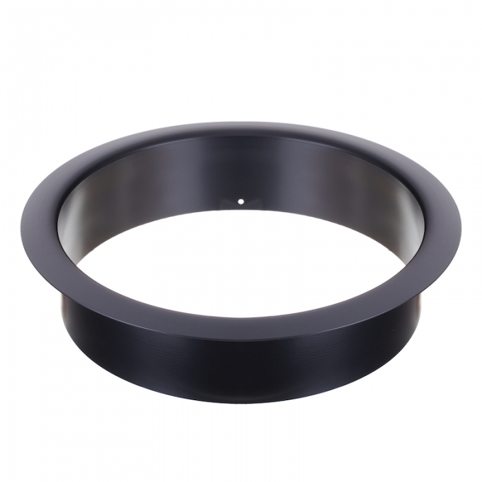 Matt Black Counter Mounted Circular Waste Chute 260mm