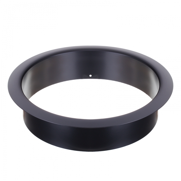 Matt Black Counter Mounted Circular Waste Chute 260mm