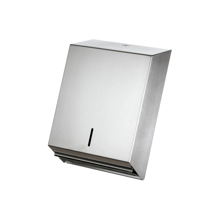 Prestige Plasma Stainless Steel Paper Towel Dispenser side