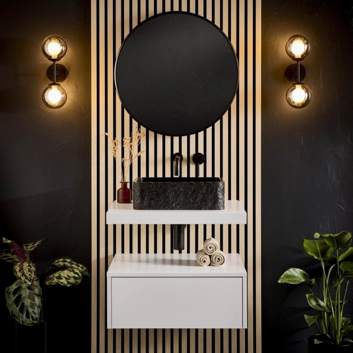 Scudo Rok Rectangle Sink Basin - Black - ROK-REC-400X280-BLACK - IN SITU