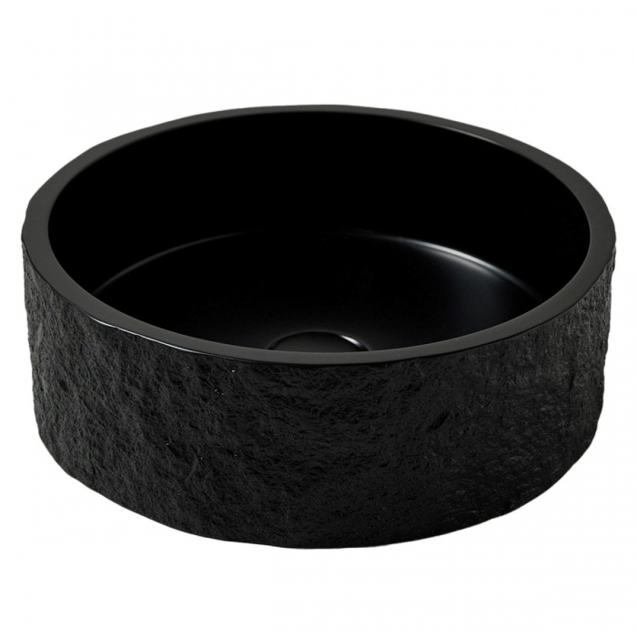 Scudo Rok Round Sink Basin - Black