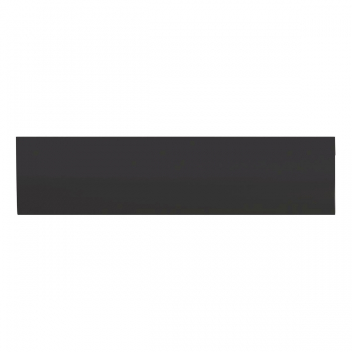 Prestige Matt Black 200mm Over Handle Front View - CNPW104090