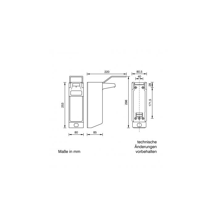 Prestige Stainless Steel Long Lever Soap Dispenser 500ml