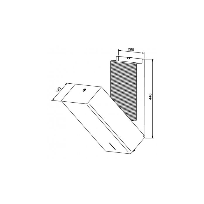 Luxury Paper Towel Dispenser 750 Prestige Drawing PP111