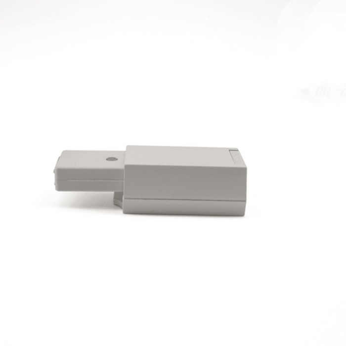 Sugatsune Push to Open Touch Latch - White Left angle open on white background ML-ZN80-WT Prestige washrooms