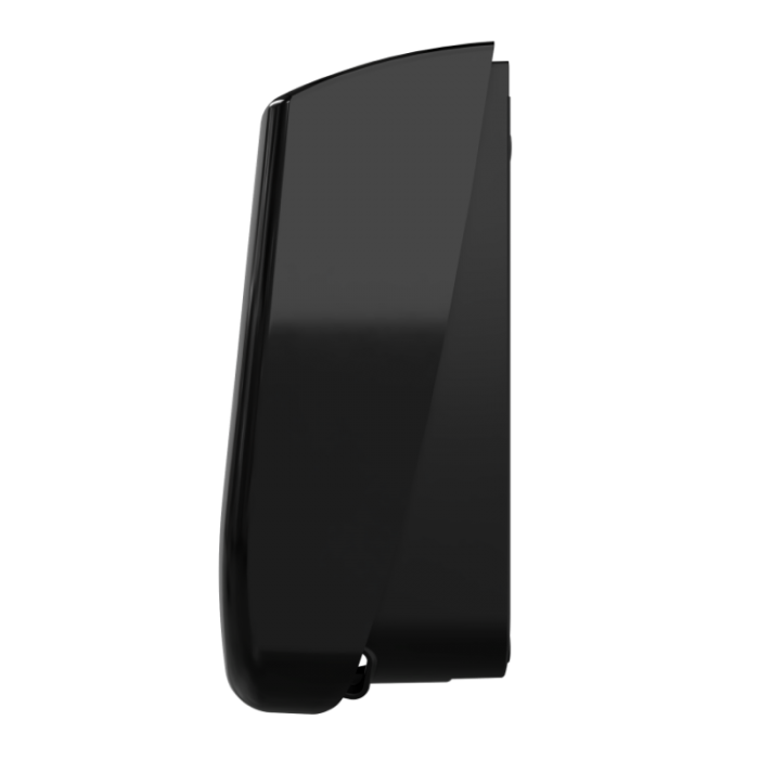 Myriad Gloss Black 900ml Liquid Soap Dispenser left side 