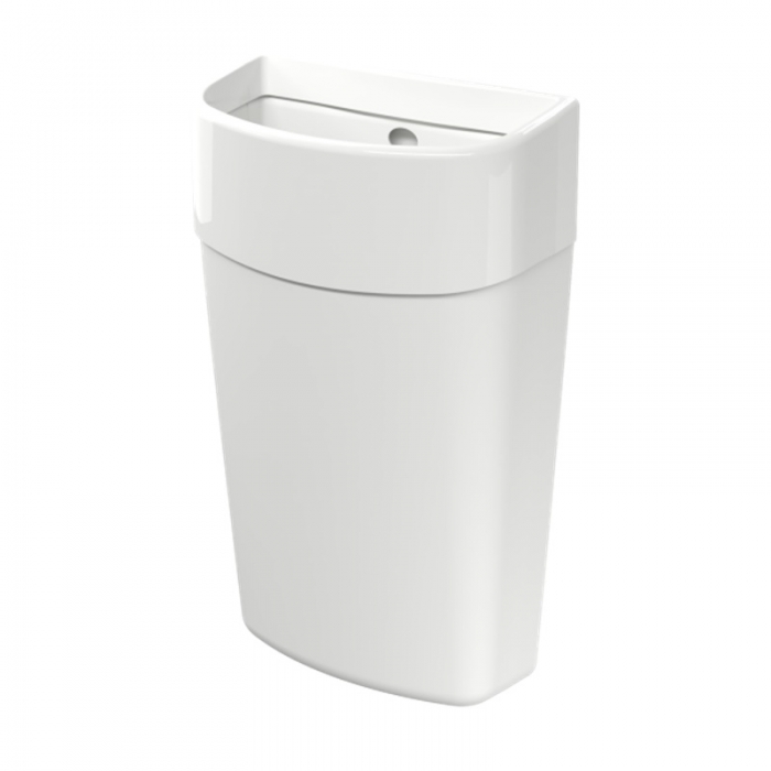 Myriad 25 Litre Waste Bin - White Alternative front view - 6WB-W