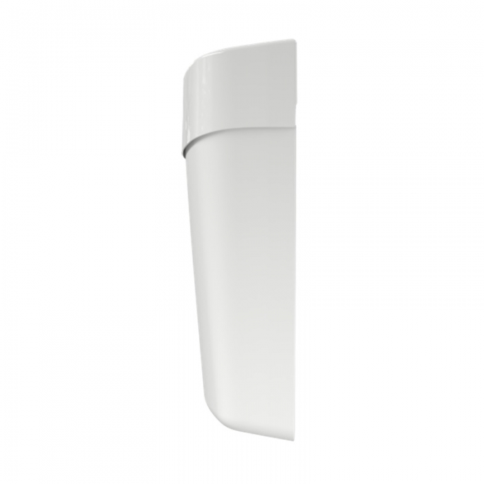 Myriad 25 Litre Waste Bin - White left hand side - 6WB-W