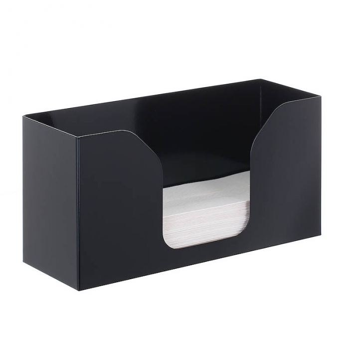 Black Paper Towel Holder Filled