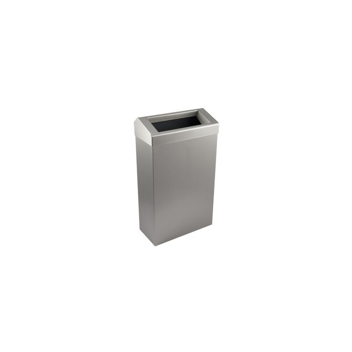 SYNERGISE Brushed Stainless Chute Style 30 Litre Wastebin