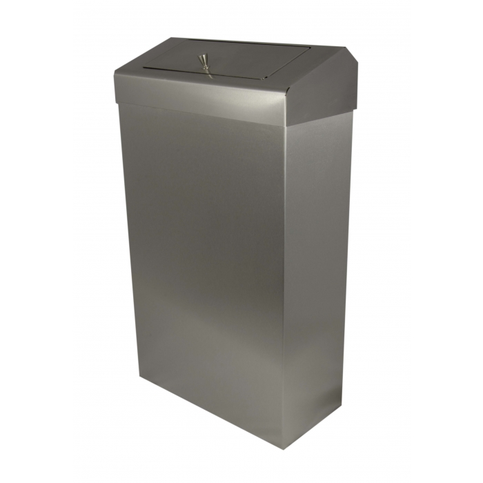 Brushed Stainless 30Ltr Sanitary Wastebin - PL72MBS