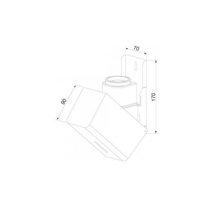 Soap Dispenser Prestige Without Lock 200ml - PP17 - Drawing