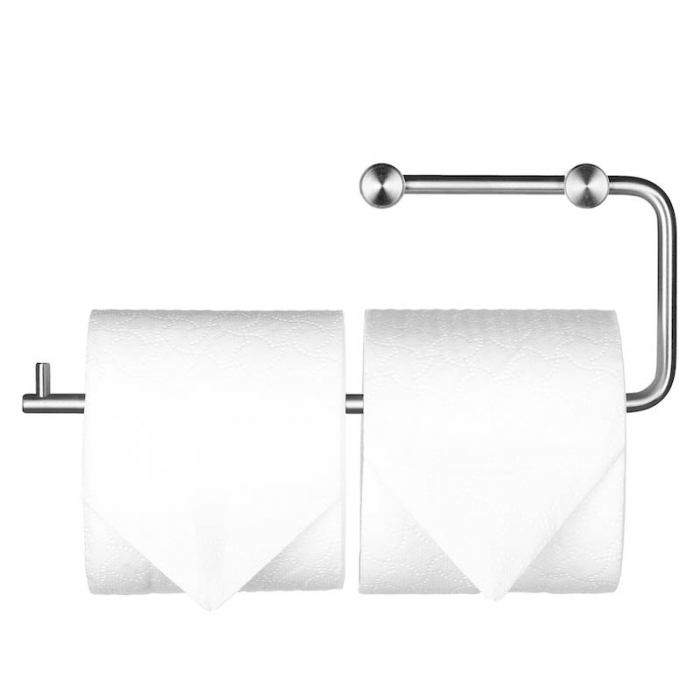 Toilet Roll Holder Double Stainless Steel Prestige