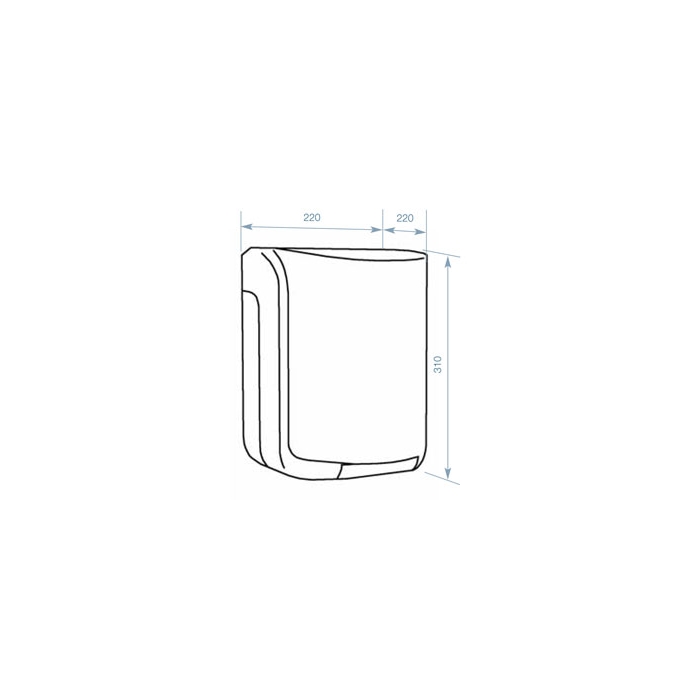 Dolphin Excel Centre Feed Dispenser BC8321W Drawing