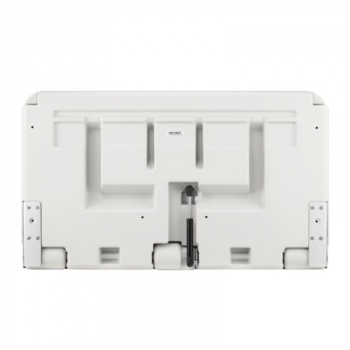 Horizontal Wall Mounted Baby Changing Unit Brushed Stainless Steel Back BABN33