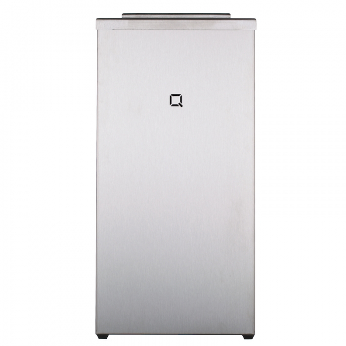 Prestige Qbic Stainless Steel Wastebin 30ltr on a plain background  7160