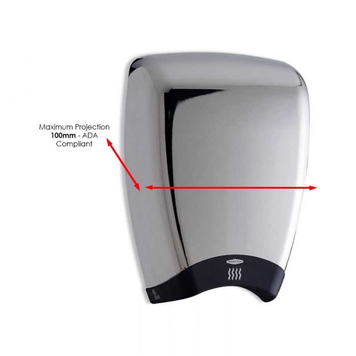 Bobrick High Speed Hand Dryer Chrome 