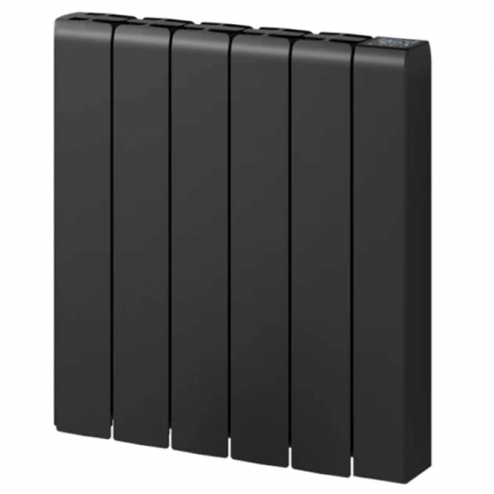 Aron Wifi Electric Panel Radiator H570 x W540mm - Black Aluminium