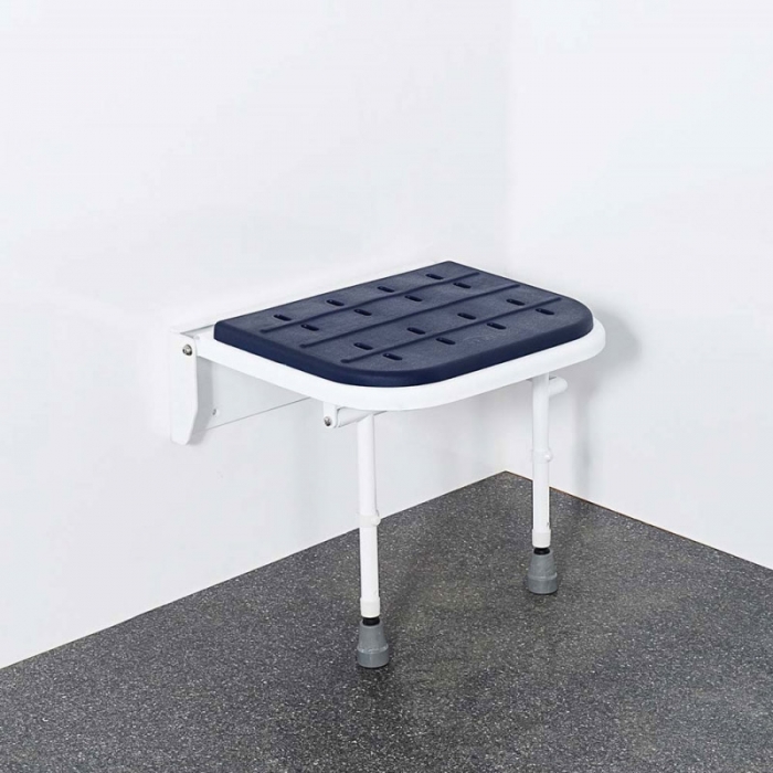 Wall Mounted Padded Shower Seat With Legs