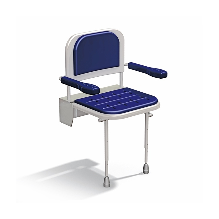 Shower safety seat with arms 2025