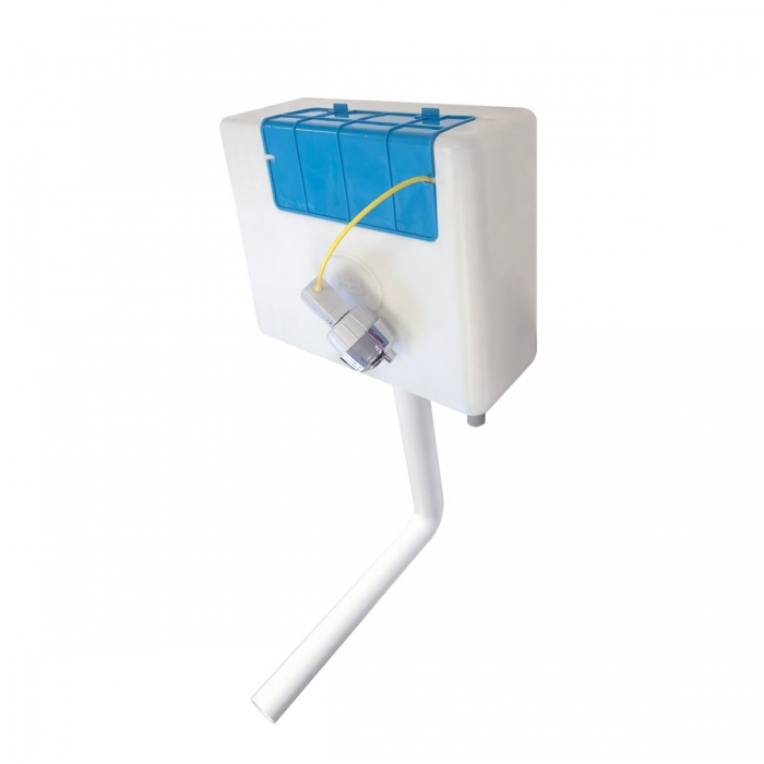  Scudo Middleton Rimless Back to Wall Toilet Pan and Slim Seat with Concealed Cistern image of cistern - MIDDSEATCISTERN