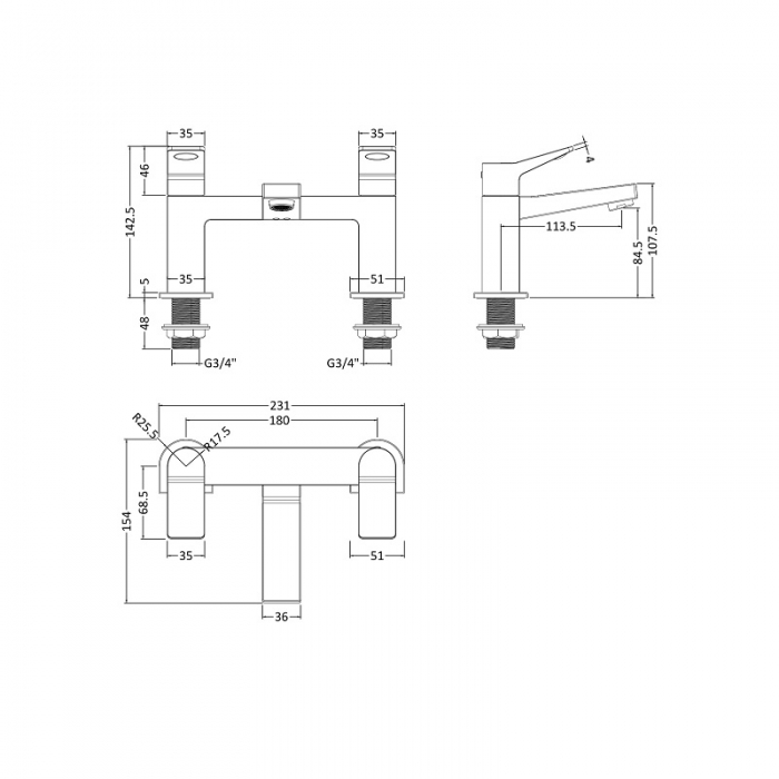 Soar Bath Filler CAD