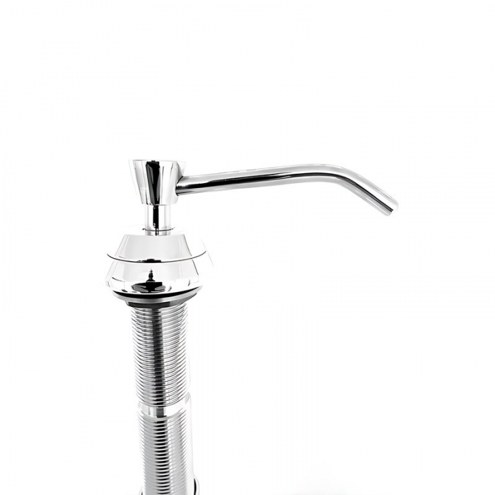 Prestige Vanity Top Chrome Soap Dispenser 1000ml 100mm Spout spout and stem image - 03101B