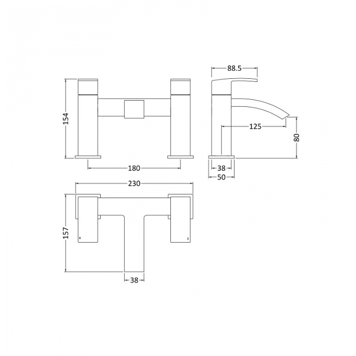 Nuie Vibe Bath Filler CAD