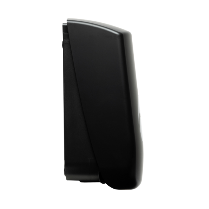 Myriad Recycled Matt Black 900ml Wall Mounted Liquid Soap Dispenser Side 6LR-MBK