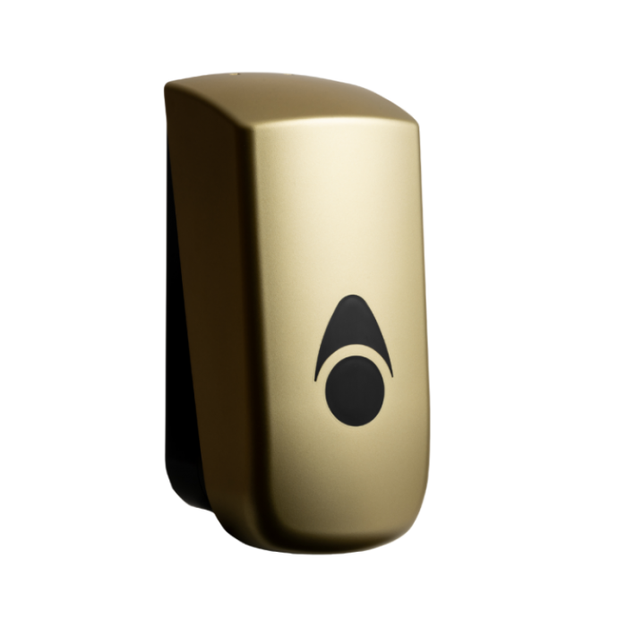 Myriad Matt Brass Recycled Soap Dispenser Wall Mounted 900ml Angled 