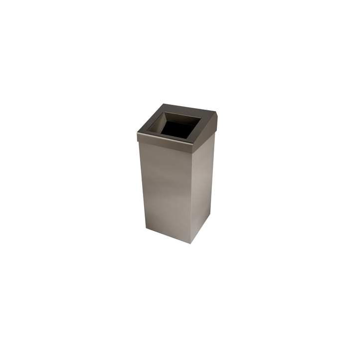 Prestiige 50 Litre Stainless Steel Waste Bin Side