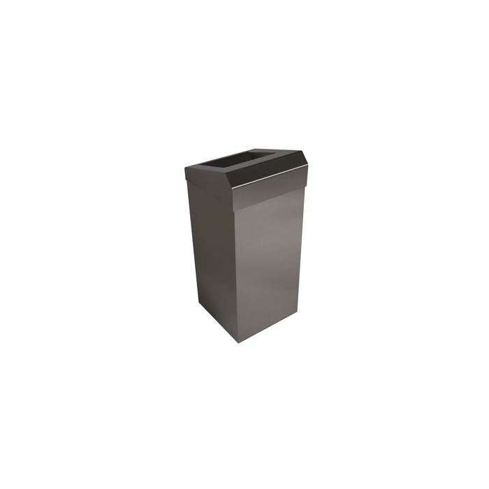 Prestiige 50 Litre Stainless Steel Waste Bin Rear