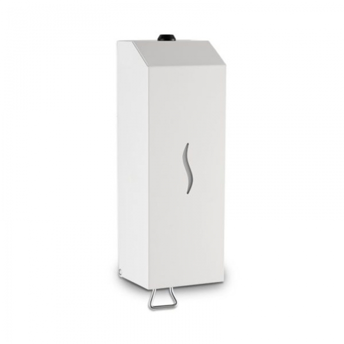 Prestige Ecoline White Gloss Manual Steel Vertical 1L Foam Soap Dispenser image - E1MSD/FWH