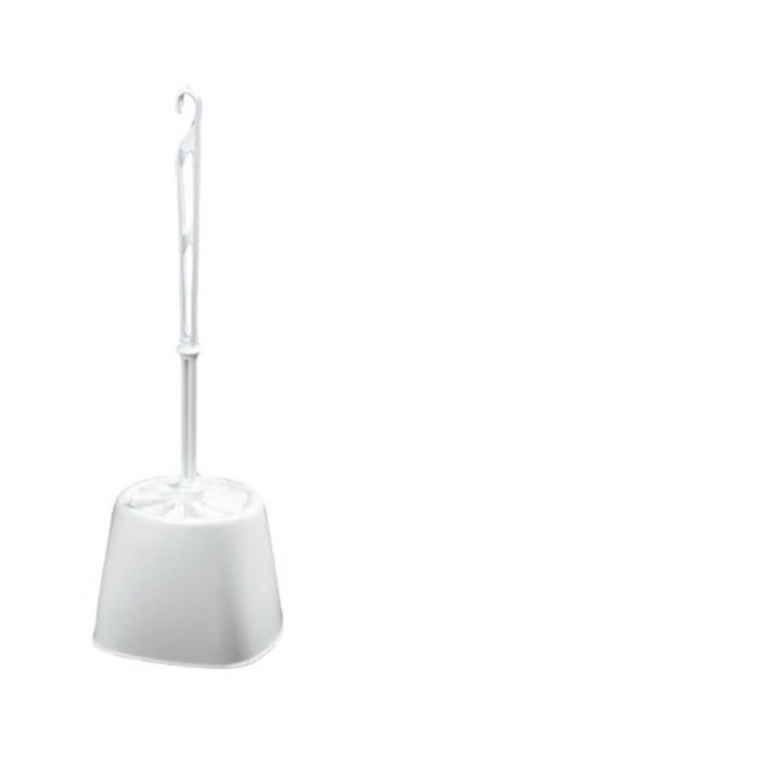 White toilet clearance brush set