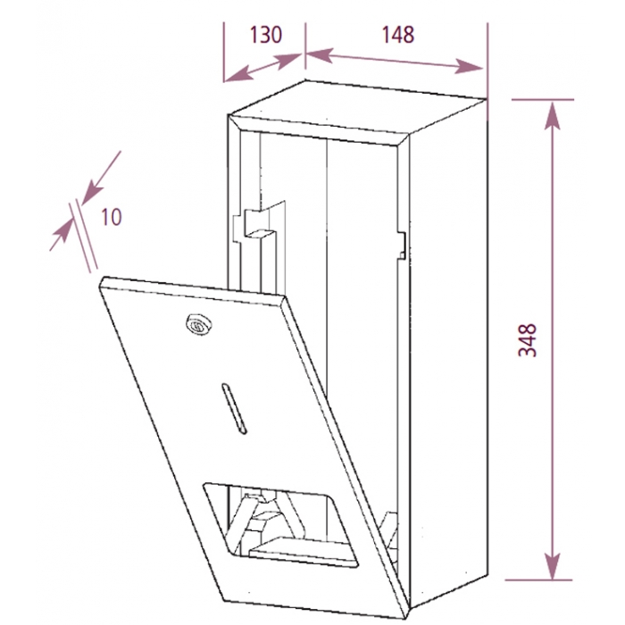 Multi Roll Toilet Tissue Paper Dispenser Prestige Drawing