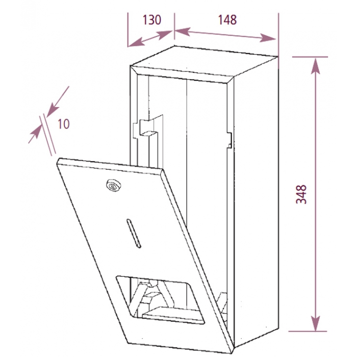 Multi Roll Toilet Tissue Paper Dispenser Prestige Drawing