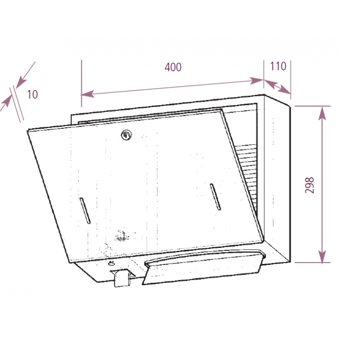 Prestige Soap and Paper Towel Dispenser Combination Unit