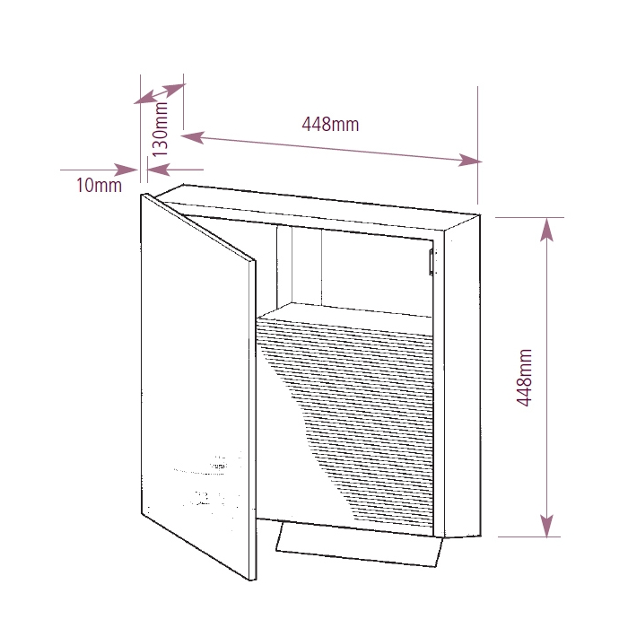 Soap and Paper Towel Dispenser Mirror Fronted Dolphin Prestige Drawing