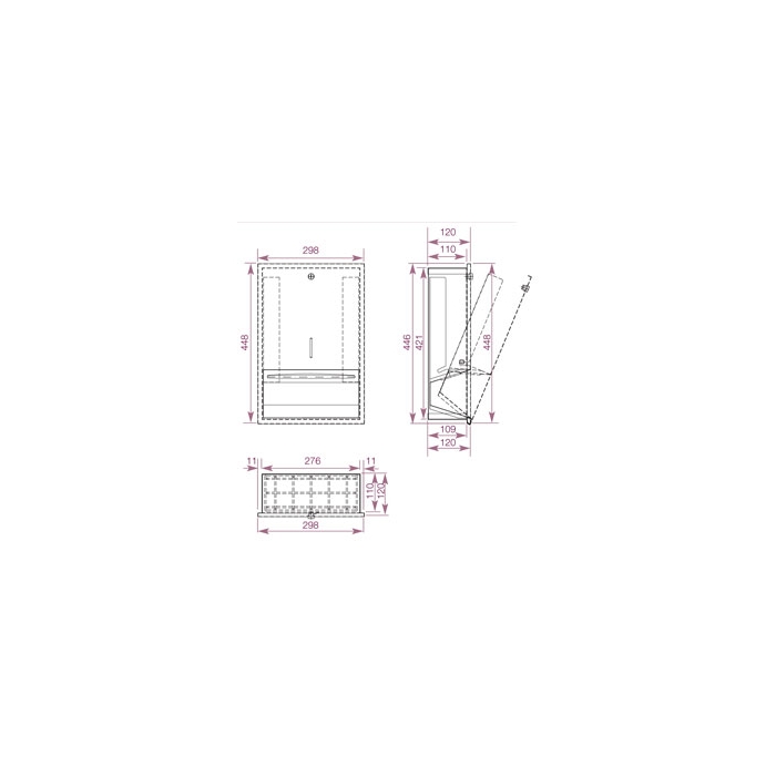 Prestige Chrome Paper Towel Dispenser CAD