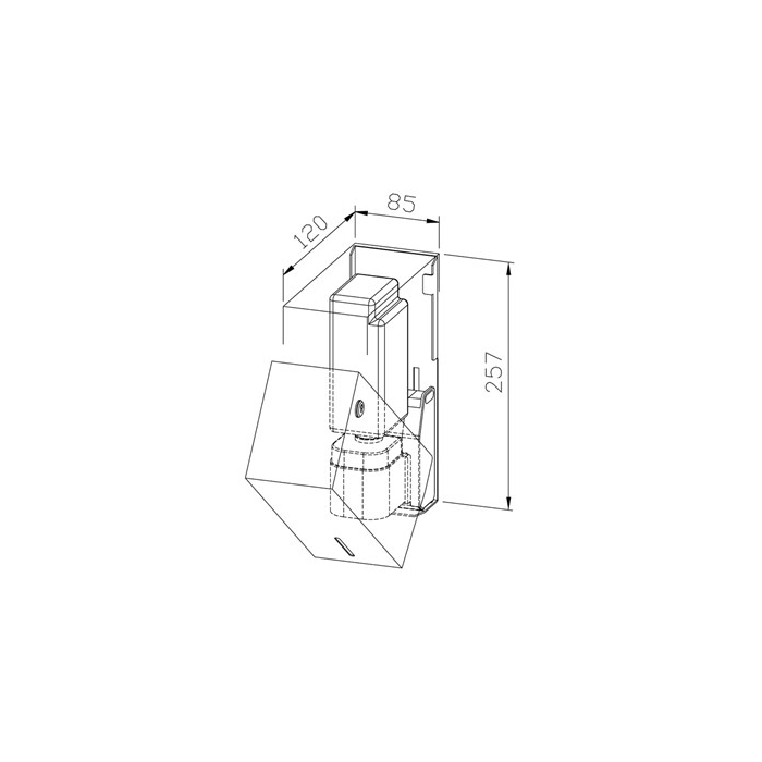 Soap Dispensers Brushed Stainless Steel Finish - CAD